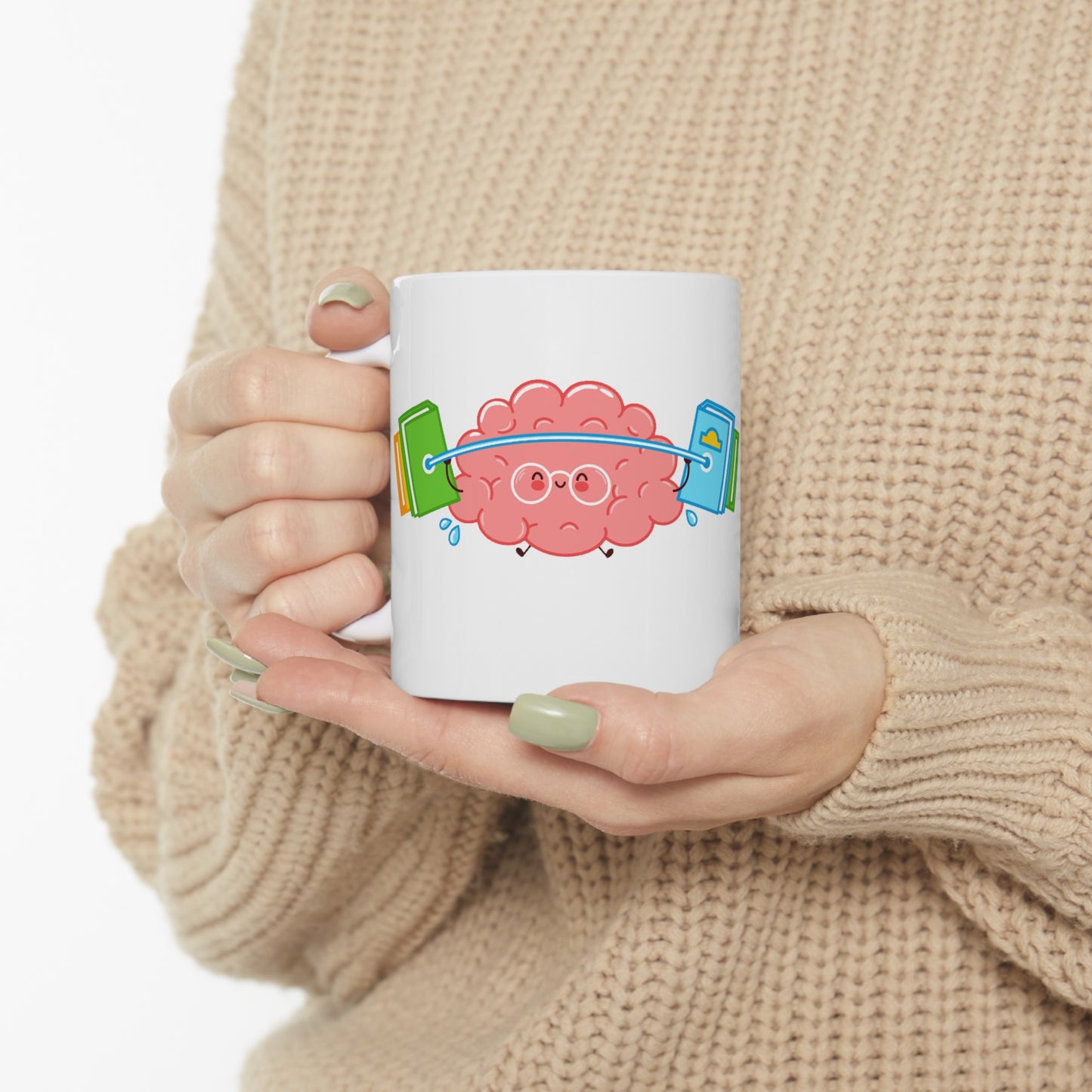 Brain Gym - Ceramic Mug (White) 11oz