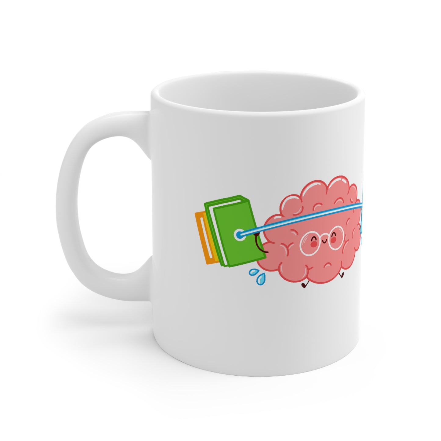 Brain Gym - Ceramic Mug (White) 11oz