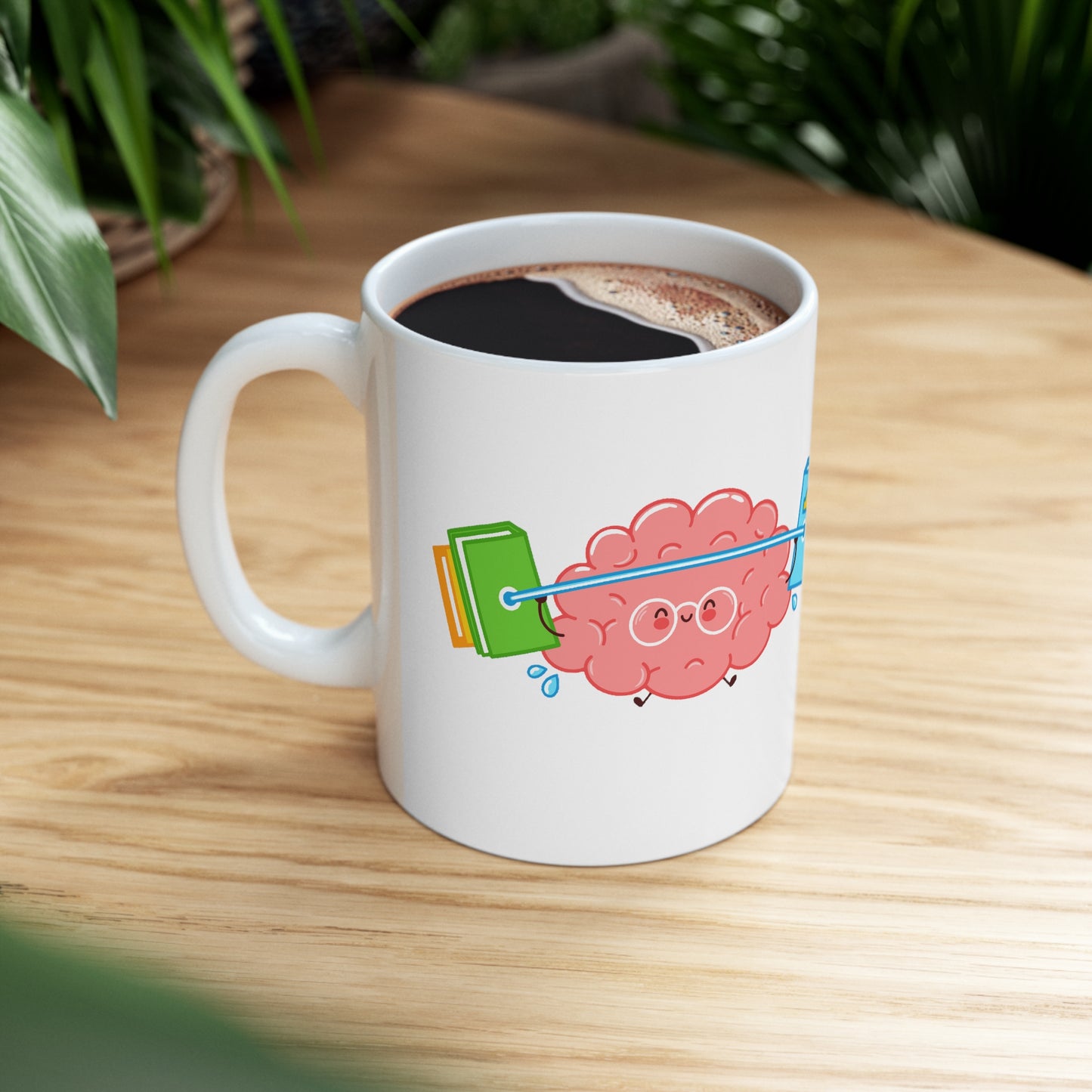 Brain Gym - Ceramic Mug (White) 11oz