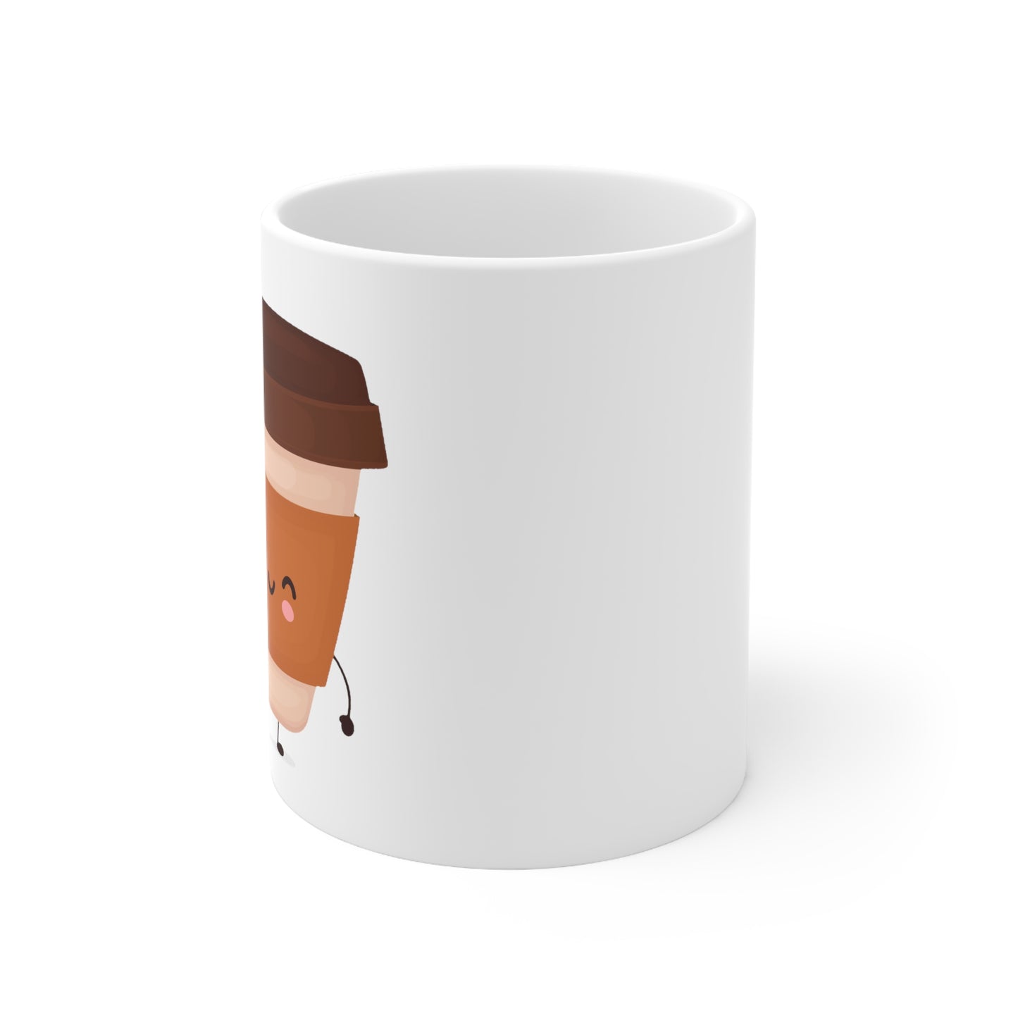 Coffee Ceramic Mug (White) - 11oz