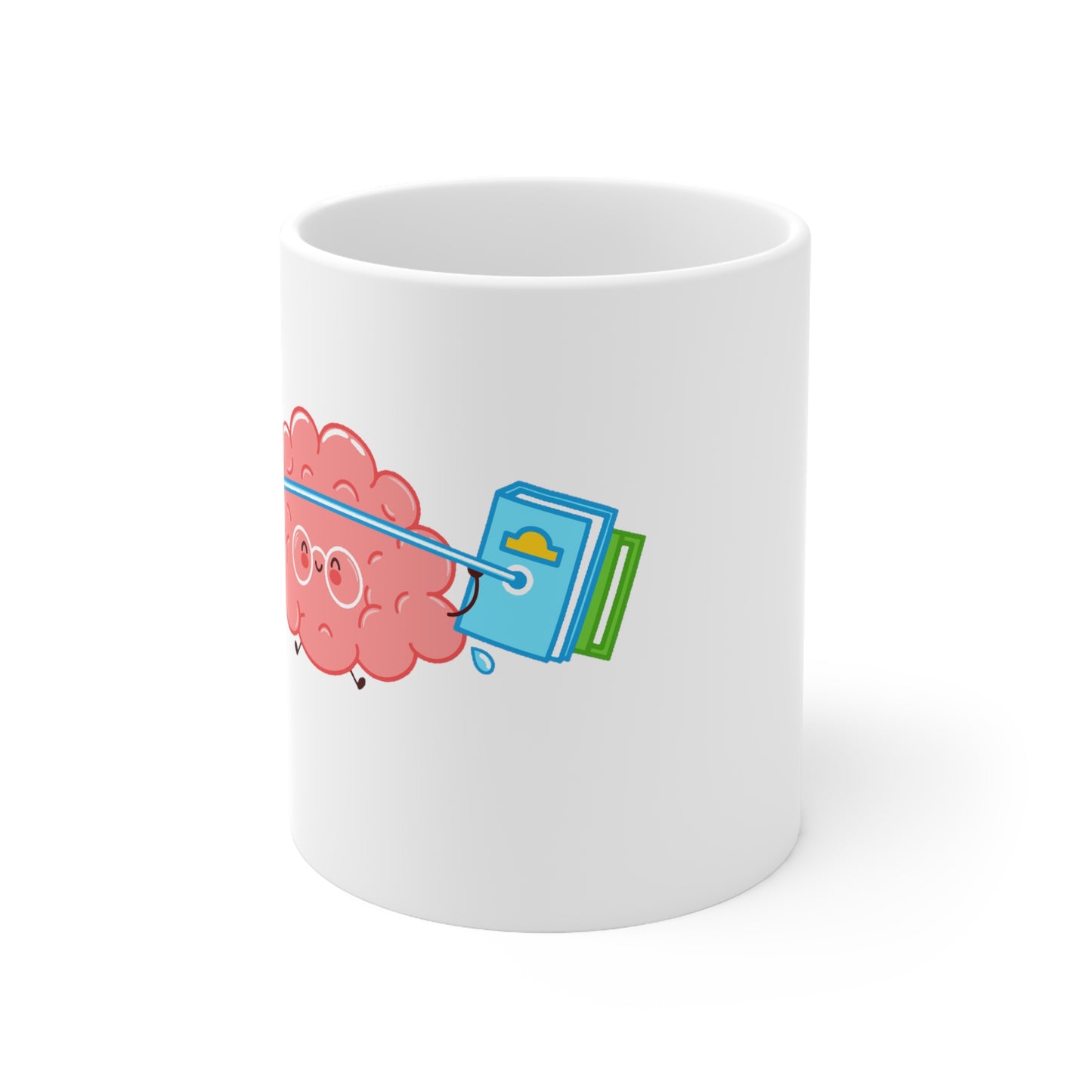 Brain Gym - Ceramic Mug (White) 11oz