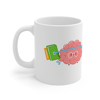 Brain Gym - Ceramic Mug (White) 11oz
