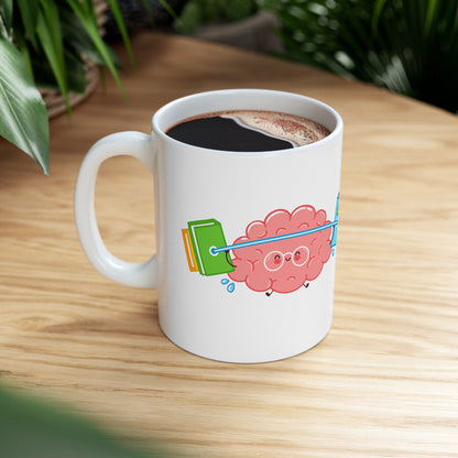 Brain Gym - Ceramic Mug (White) 11oz